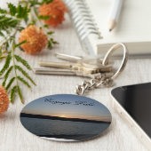 CAYUGA LAKE KEYCHAIN、フィンガーレイクス キーホルダー (側面)