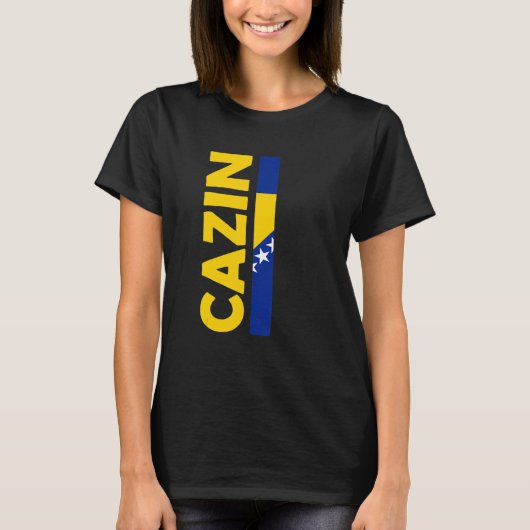 CazinボスニアヘルツェゴビナSarajevo Balkan Bosnians Tシャツ (正面)