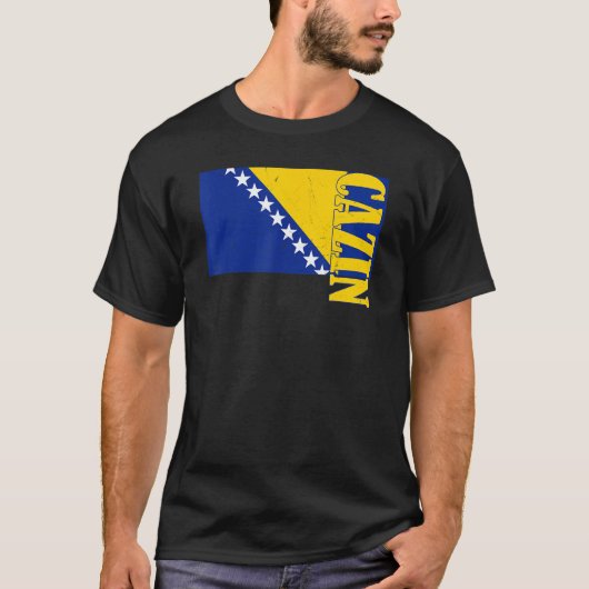 CazinボスニアヘルツェゴビナSarajevo Balkan Bosnians Tシャツ (正面)
