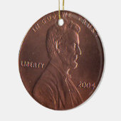 CBの幸運なペニーのオーナメント セラミックオーナメント (左)