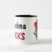 CBの祖母はマグを揺すります ツートーンマグカップ (中央)