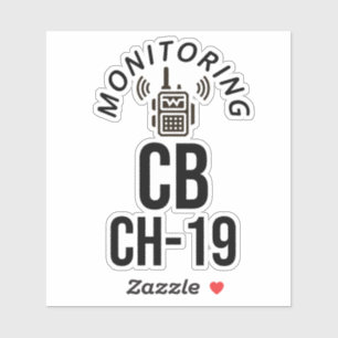CBチャネル19の監視 シール