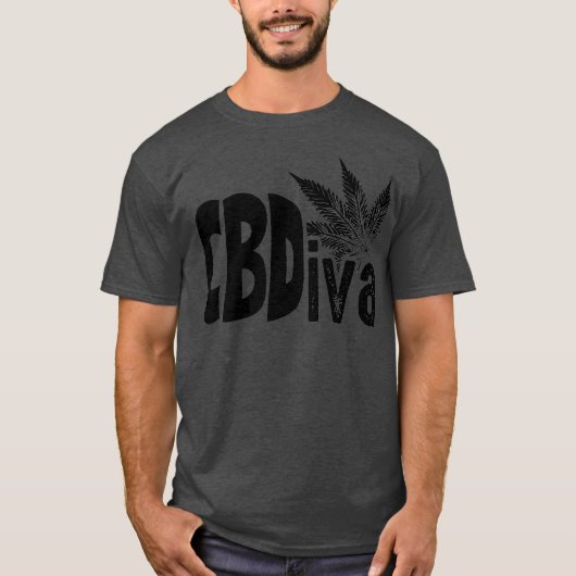 CBディおもしろいバギフトCBDカンナビジオール植物愛好家 Tシャツ (正面)