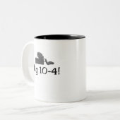 CBラジオTシャツとギフト。 ツートーンマグカップ (正面左)