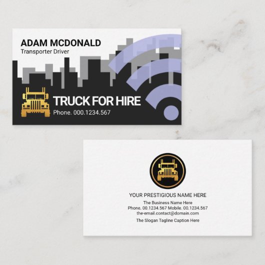 CB無線帯域検索用トラック 名刺 (正面/裏面)