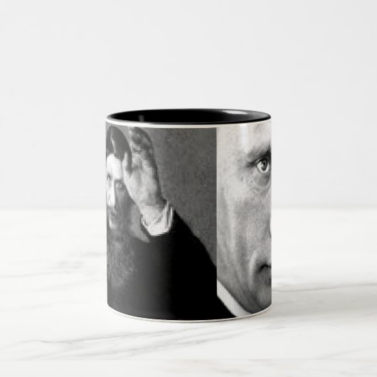 CB笑わされるなPutinおよびRasputinのマグ ツートーンマグカップ (中央)