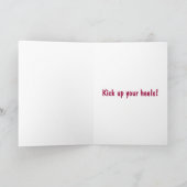 CB – 馬の漫画誕生日カード カード (内部)