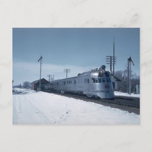 CB&Q "パイオニアゼファー" ポストカード (正面)