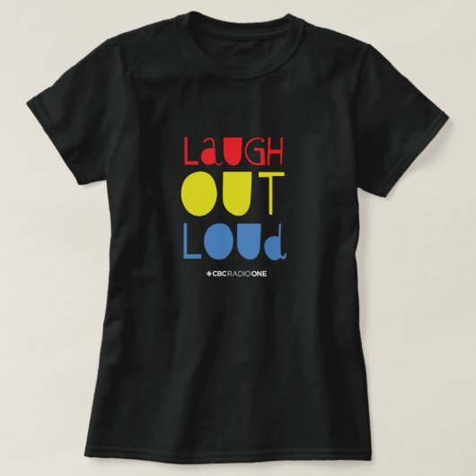 CBCが大声で笑う Tシャツ (デザイン正面)