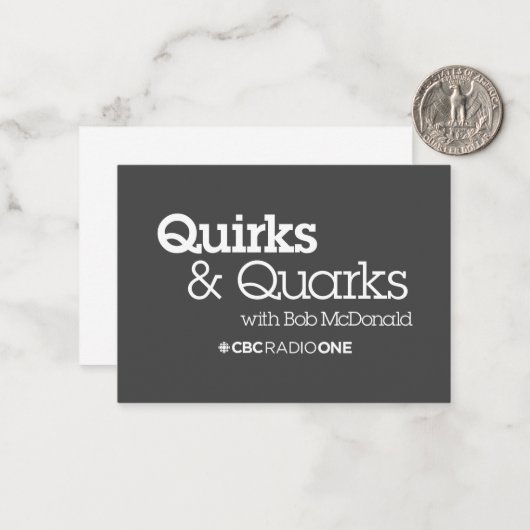 CBCクイークとクォーク ノートカード (正面/裏面インサイチュ)