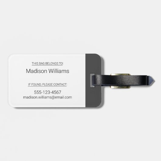 CBCクイークとクォーク ラゲッジタグ (裏面横)