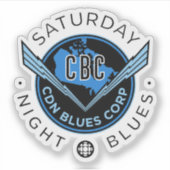 CBCサタデーナイトブルース シール (正面)