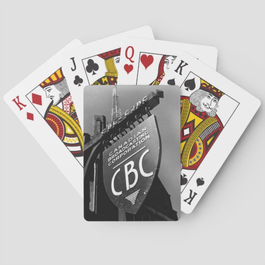 CBCジャービス通り標識(1940年代) トランプ (裏面)