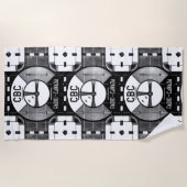 CBCテストパターンビーチタオル ビーチタオル (正面)