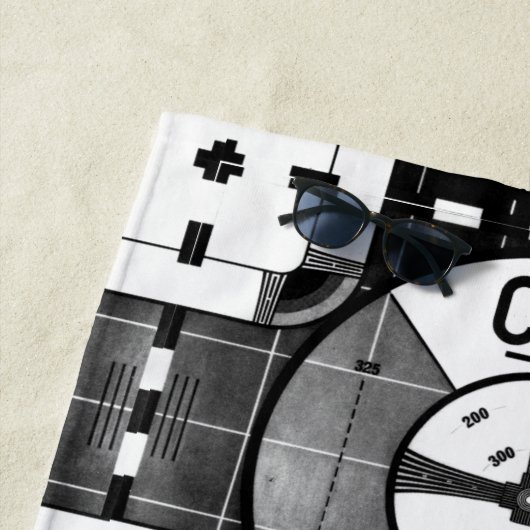 CBCテストパターンビーチタオル ビーチタオル (インサイチュ)