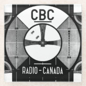 CBCテストパターン ガラスコースター (正面)