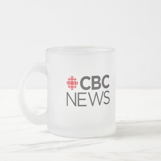 CBCニュース フロストグラスマグカップ (左)