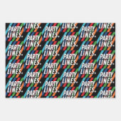 CBCパーティー線 ラッピングペーパーシート (正面)