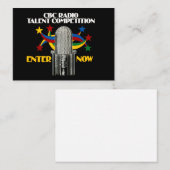 CBCラジオのタレントコンペティション – プロモーション ノートカード (正面/裏面)