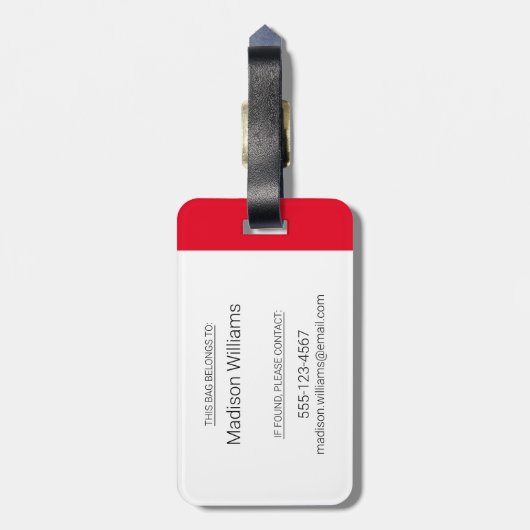 CBCラジオ1 ラゲッジタグ (裏面縦)