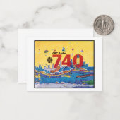 CBCラジオ740 - 1980プロモーショングラフィック ノートカード (正面/裏面インサイチュ)