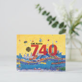 CBCラジオ740 - 1980プロモーショングラフィック ポストカード (スタンド正面)