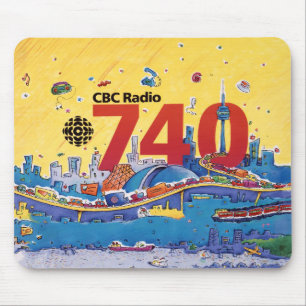 CBCラジオ740 - 1980プロモーショングラフィック マウスパッド