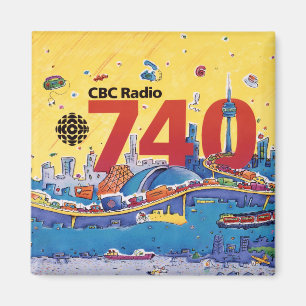 CBCラジオ740 - 1980プロモーショングラフィック マグネット