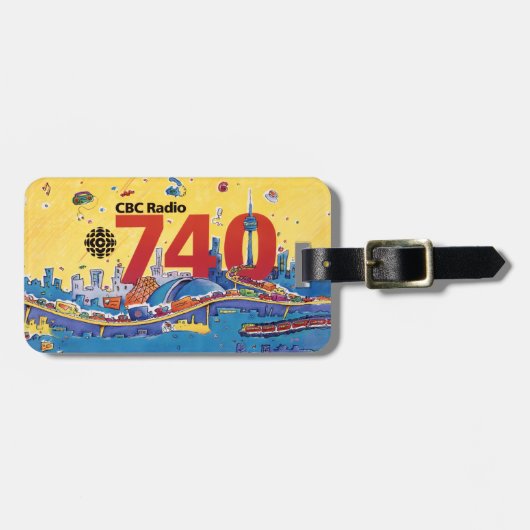 CBCラジオ740 - 1980プロモーショングラフィック ラゲッジタグ (正面横)