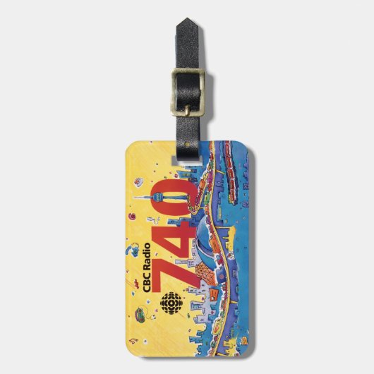 CBCラジオ740 - 1980プロモーショングラフィック ラゲッジタグ (正面縦)