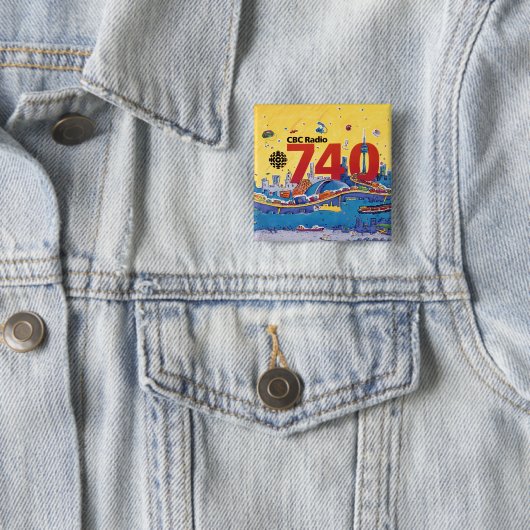 CBCラジオ740 - 1980プロモーショングラフィック 缶バッジ (インサイチュ)