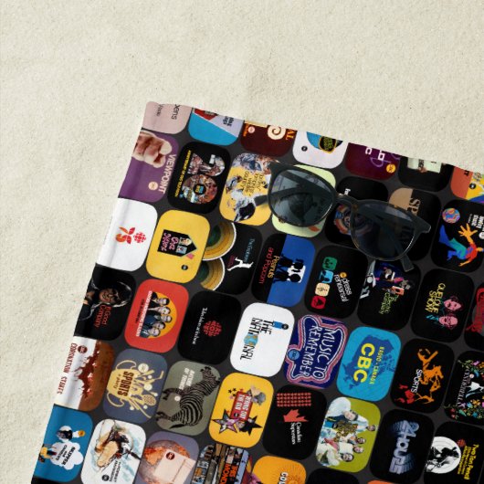 CBCロゴ&グラフィックコラージュビーチタオル ビーチタオル (インサイチュ)