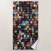 CBCロゴ&グラフィックコラージュビーチタオル ビーチタオル (正面)