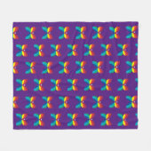 CBC 1966ロゴパターンブランケット フリースブランケット (正面(横))