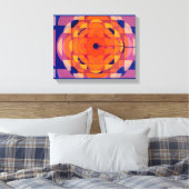 CBC 1970s様式化ロゴ キャンバスプリント (インサイチュ (寝室))