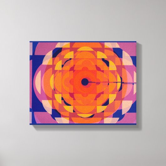 CBC 1970s様式化ロゴ キャンバスプリント (正面)