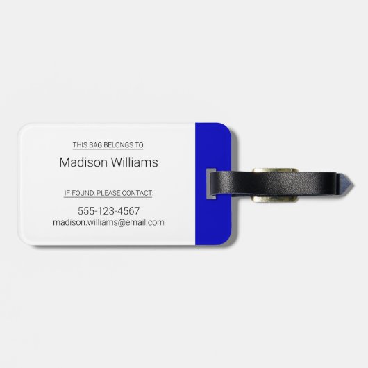 CBC 1974ロゴ ラゲッジタグ (裏面横)