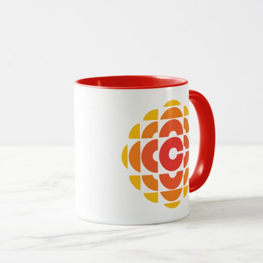 CBC 1974ロゴ – Ringer Mug マグカップ (正面右)