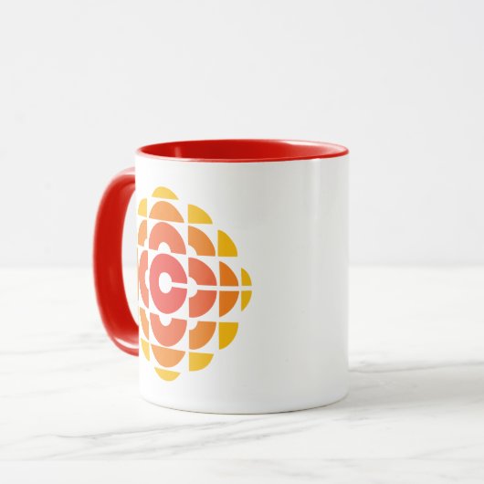 CBC 1974ロゴ – Ringer Mug マグカップ (正面左)
