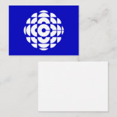 CBC 1986ロゴブルーポスター ノートカード (正面/裏面)