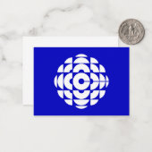 CBC 1986ロゴブルーポスター ノートカード (正面/裏面インサイチュ)