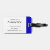 CBC 1986ロゴブルーポスター ラゲッジタグ (裏面横)