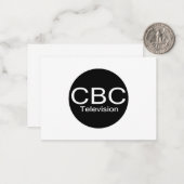CBC TV代替ロゴ ノートカード (正面/裏面インサイチュ)