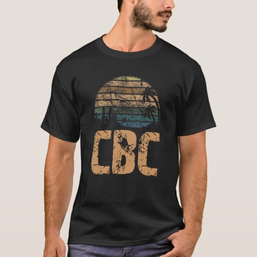 CBC Vintage Sunset Distressed Tシャツ (正面)