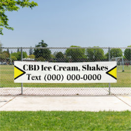 CBDアイスクリーム 横断幕