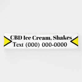 CBDアイスクリーム 横断幕