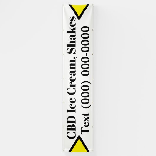 CBDアイスクリーム 横断幕 (縦)