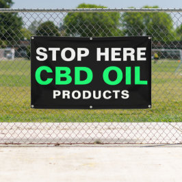 CBDストップ油はっきりした Green Black Business向け 横断幕