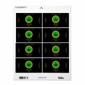 CBDモダン油ラベル ラベル (フルシート)