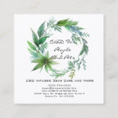 CBDリーフリース スクエア名刺 (裏面)